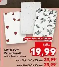 Kaufland Prześcieradło 180-200 x 200 cm Liv & Bo oferta