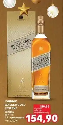 Kaufland Whisky w kartoniku Johnnie Walker Gold Label Reserve oferta