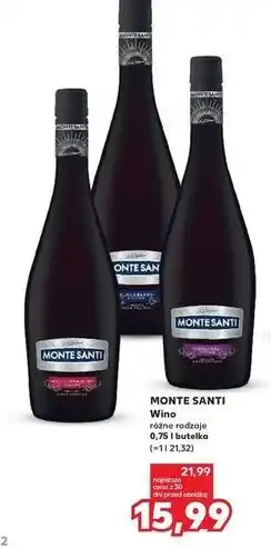 Kaufland Wino Monte Santi Original oferta