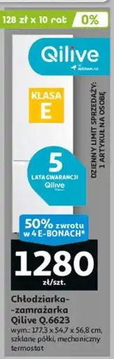 Auchan Chłodziarko-zamrażarka q.6623 Qilive oferta