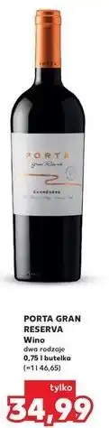 Kaufland Wino Porta Gran Reserva Carmenere oferta