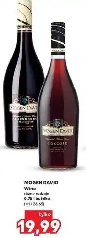 Kaufland Wino Mogen David Blackberry oferta