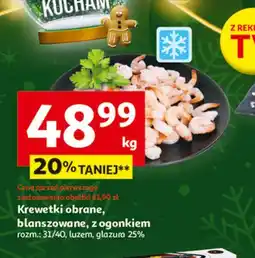 Auchan Krewetki blanszowane 31/40 oferta