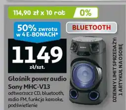 Auchan Głośnik mhcv13.cel Sony oferta