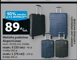 Auchan Walizka podróżna linea l 76 cm Airport oferta