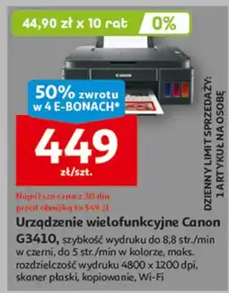 Auchan Urządzenie wielofunkcyjne pixma g3410 Canon oferta