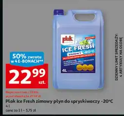 Auchan Płyn do spryskiwaczy premium ice fresh Plak oferta