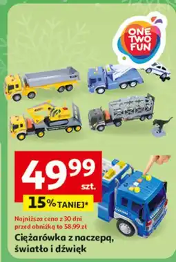 Auchan Ciężarówka z przyczepą One Two Fun oferta