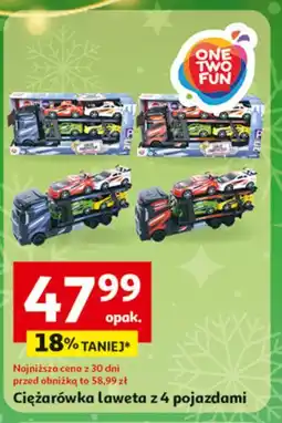 Auchan Ciężarówka laweta One Two Fun oferta
