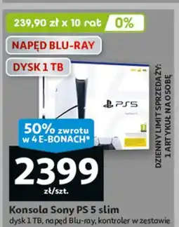 Auchan Konsola ps5 slim + pad Sony Playstation 5 oferta