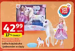 Auchan Lalka księżniczka z jednorożcem One Two Fun oferta