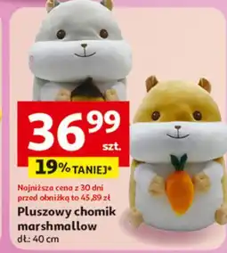 Auchan Pluszowy chomik marshmallow 40 cm oferta