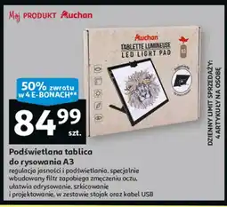 Auchan Tablica podświetana do rysowania a3 Auchan oferta