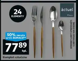Auchan Komplet sztućców Actuel oferta