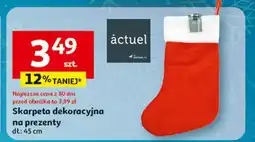 Auchan Skarpeta dekoracyjna na prezenty 45 cm Actuel oferta
