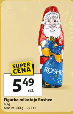 Auchan Mikołaj z czekolady Roshen oferta