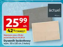Auchan Dywanik łazienkowy 50 x 120 cm Actuel oferta
