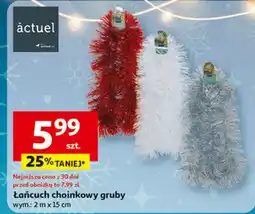 Auchan Łańcuch choinkowy gruby 2 x 15 cm Actuel oferta