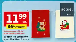 Auchan Worek na prezenty 20 x 35 cm Actuel oferta