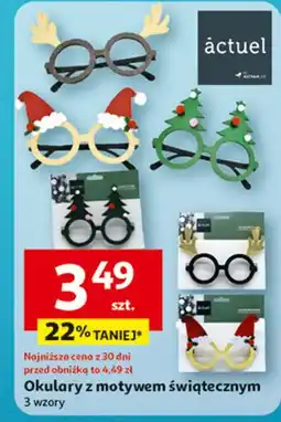 Auchan Okulary z motywem świątecznym Actuel oferta