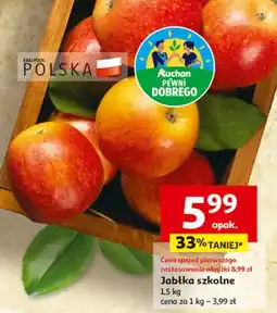 Auchan Jabłka szkolne Auchan Pewni Dobrego oferta