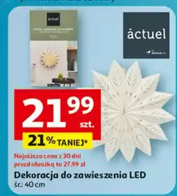 Auchan Zawieszka papierowa led Actuel oferta