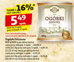Auchan Ogórki kiszone Dominik oferta