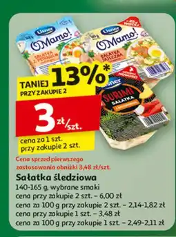 Auchan Sałatka surumi Lisner O Mamo! oferta
