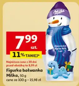 Auchan Bałwan z czekolady Milka oferta