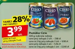 Auchan Pomidory krojone z bazylią Cirio oferta