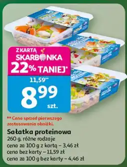 Auchan Sałatka proteinowa z łososiem Mors Ryby oferta