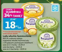 Auchan Lody crema Sammontana Barattolino oferta