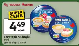 Auchan Ser topiony śmietanka Auchan oferta