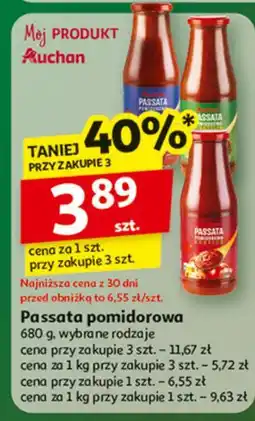 Auchan Passata pomidorowa z bazylią Auchan oferta