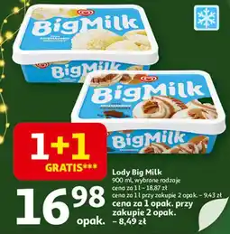 Auchan Lody czekolada Algida Big Milk oferta