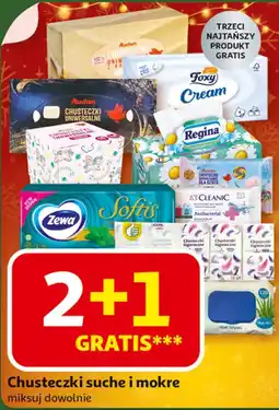 Auchan Chusteczki uniwersalne 2-warstwowe Auchan Różnorodne (Logo Czerwone) oferta
