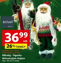 Auchan Figurka mikołaja 45 cm Actuel oferta