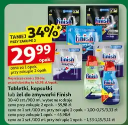 Auchan Żel do zmywarek lemon Finish All In 1 Max oferta