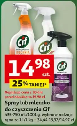 Auchan Mleczko do czyszczenia ultra biel Cif Cream oferta