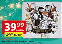 Auchan Zestaw w pidełku: krem do golenia 150 ml + woda po goleniu 100 Proraso oferta