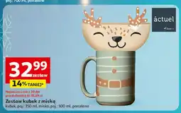 Auchan Kubek 350 ml + miska 500 Actuel oferta