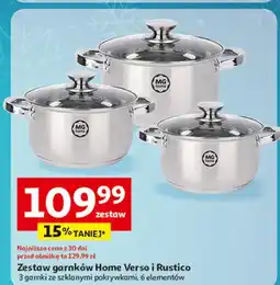 Auchan Komplet garnków emaliowanych rustico Mg Home oferta