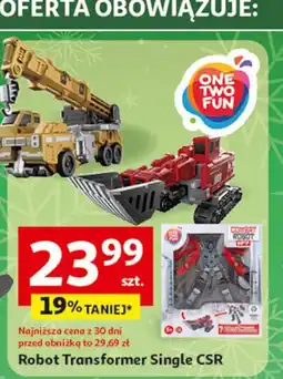 Auchan Robot transformers One Two Fun oferta