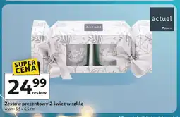 Auchan Zestaw prezentowy świece w szkle Actuel oferta