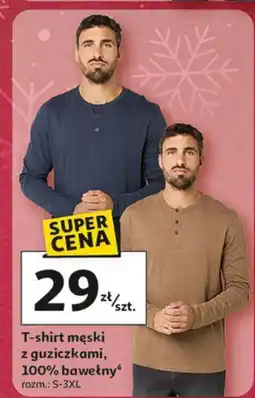 Auchan T-shirt męski bawełniany rozm. s-3xl oferta