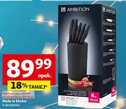 Auchan Komplet noży w bloku Ambition oferta