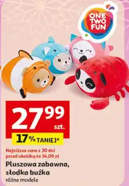 Auchan Pluszak słodka buźka One Two Fun oferta