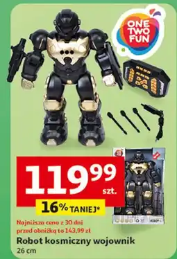 Auchan Robot kosmiczny wojownik 26 cm One Two Fun oferta
