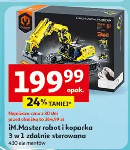 Auchan Robot i koparka 3w1 zdalnie sterowane Im. Master oferta