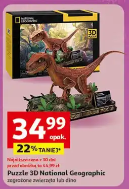 Auchan Puzzle 3d dinozaury National Geographic oferta